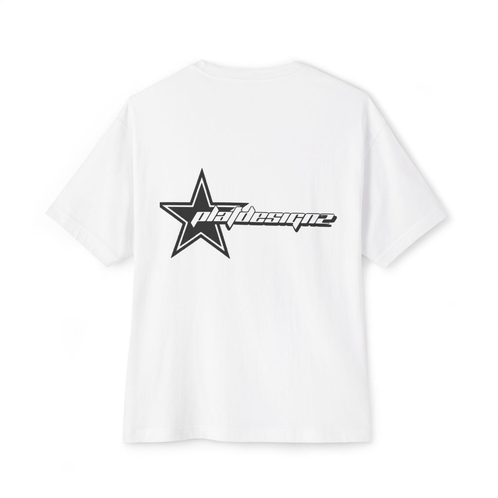 Unisex Oversized Boxy Tee with Star Design - Casual, Comfortable, Streetwear, Gift for Him/Her, Summer Essentials