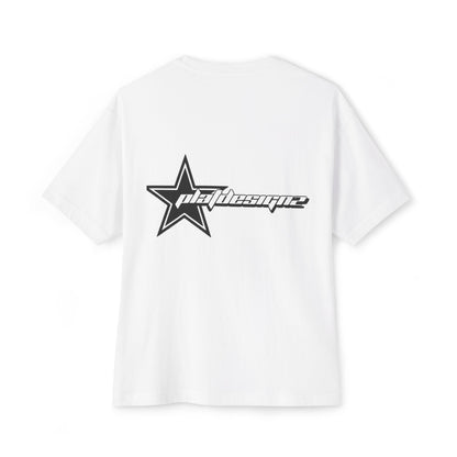 Unisex Oversized Boxy Tee with Star Design - Casual, Comfortable, Streetwear, Gift for Him/Her, Summer Essentials