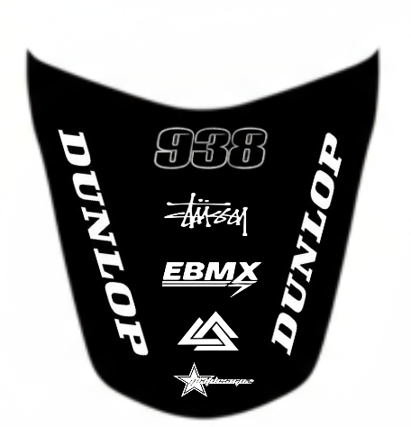 Stock Surron rear fender decal